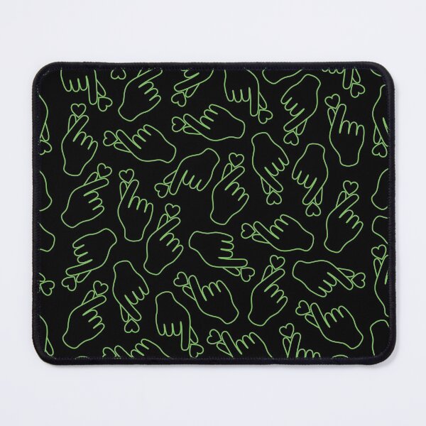 Item preview, Finger Heart Green on Black designed and sold by bom-iseul.