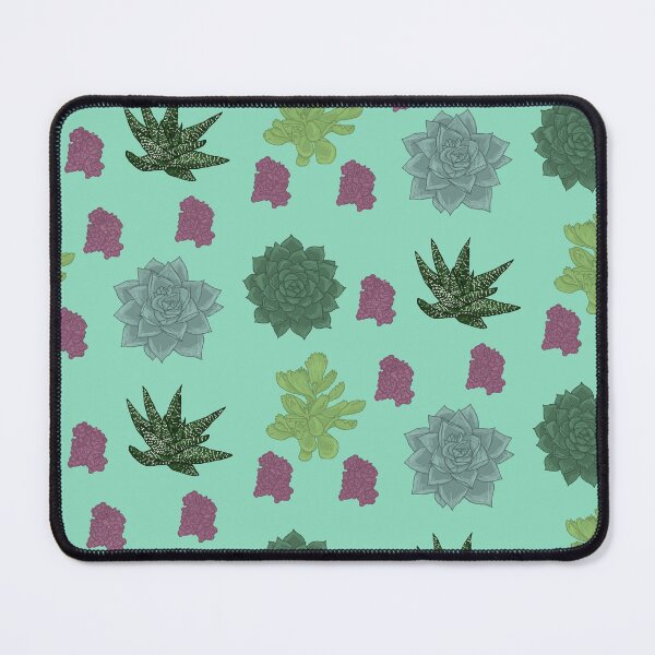 Item preview, Succulents Pattern Seafoam designed and sold by Ashley Gagnon.