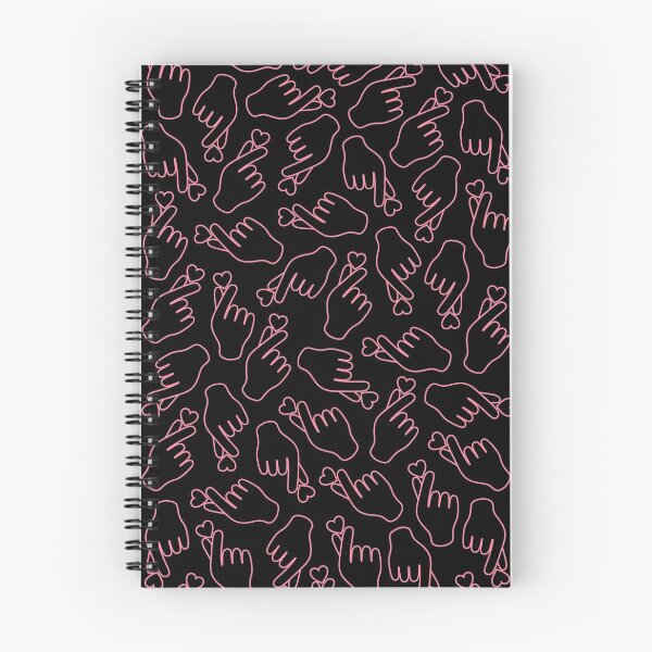 Item preview, Finger Heart Pink on Black designed and sold by bom-iseul.