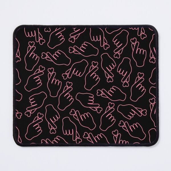 Item preview, Finger Heart Pink on Black designed and sold by bom-iseul.