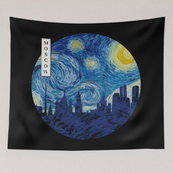 Item preview, Moscow Starry Night Van Gogh Circle designed and sold by DFerraz.