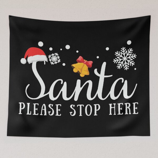 Item preview, Santa Please Stop Here Christmas Fun designed and sold by angelusdark.