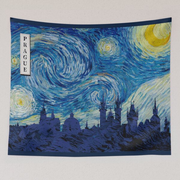 Item preview, Prague Van Gogh Starry Night designed and sold by DFerraz.