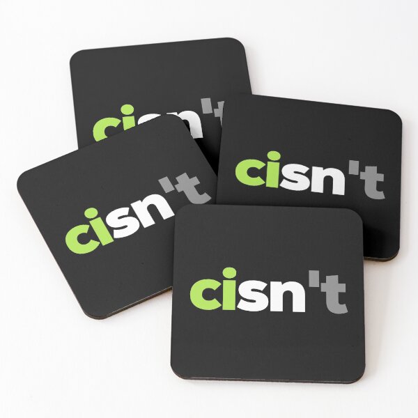 Item preview, Cisn't For Me. Agender Pride designed and sold by Subtle Pride Shop.