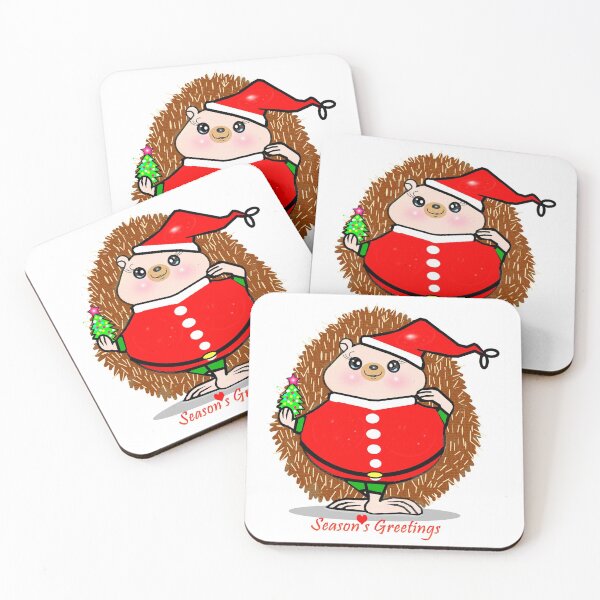 Item preview, Season's greetings - Hedgehog  designed and sold by Shirley cute art .