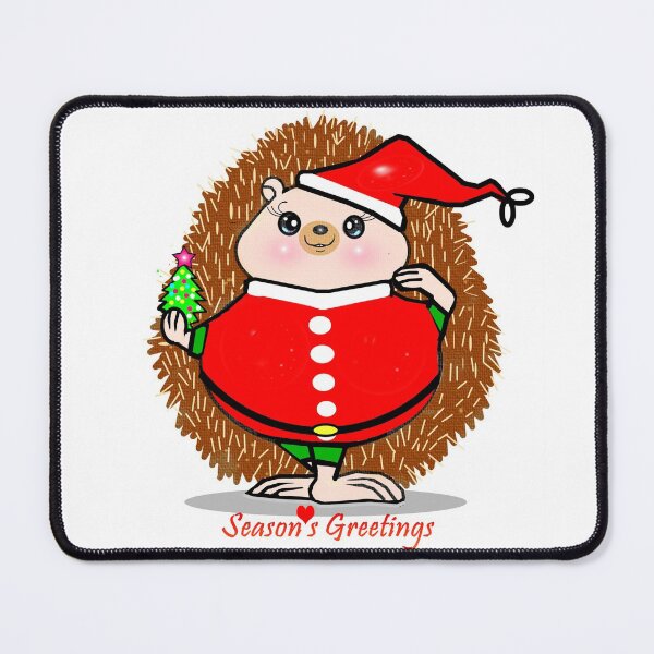 Item preview, Season's greetings - Hedgehog designed and sold by Shirley cute art .