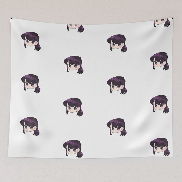 Item preview, Komi Can't Communicate Komi Shouko Chibi Head designed and sold by ChibiCheems.