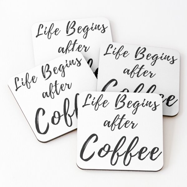 Item preview, Life Begins After Coffee. Coffee Lover Design. designed and sold by That Cheeky Tee.