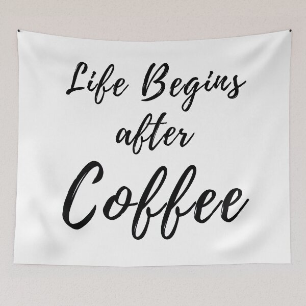 Item preview, Life Begins After Coffee. Coffee Lover Design. designed and sold by That Cheeky Tee.
