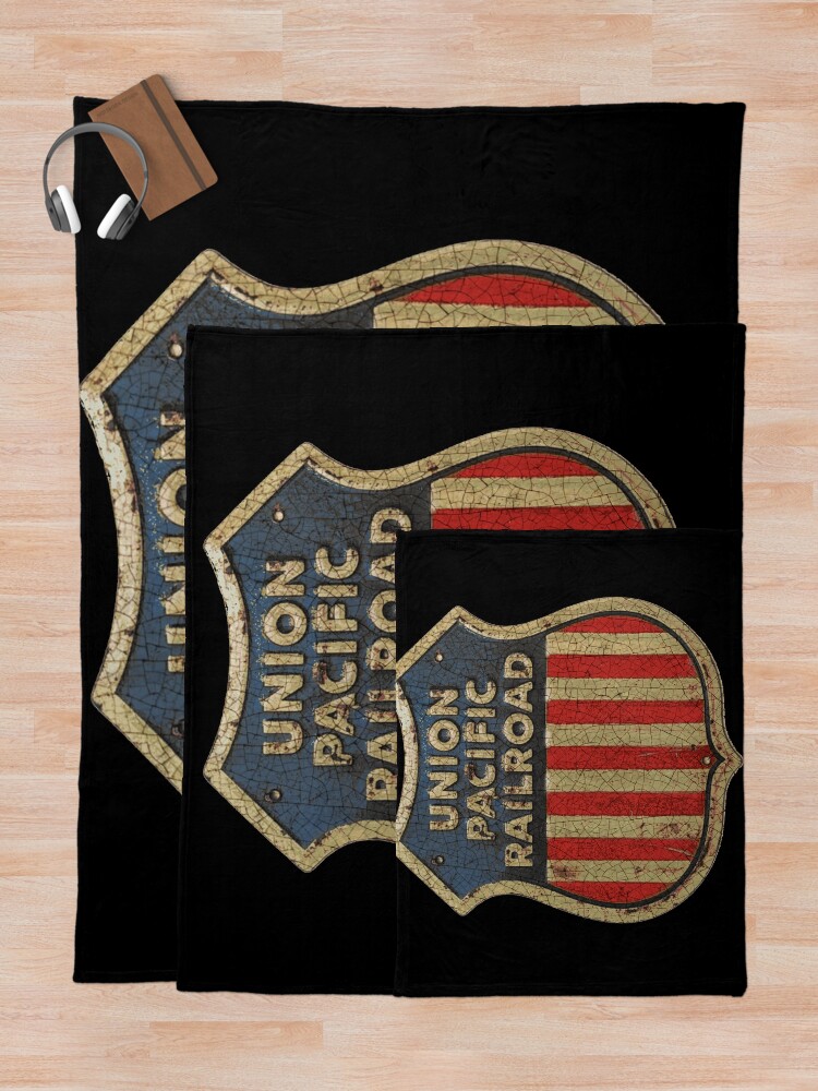 Alternate view of Vintage American Railroad Throw Blanket