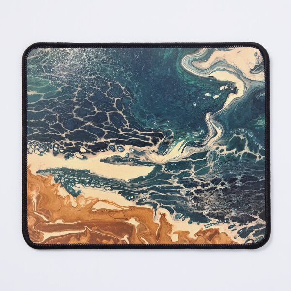 Item preview, BEACHY PAINT POUR designed and sold by BridgetBresser.