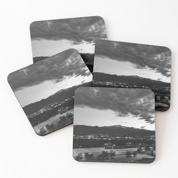 Item preview, Pikes Peak Sunset #7 (Black and White) designed and sold by Rachel Jeffrey.