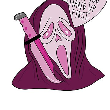 Scream Ghostface Girly Sticker. 