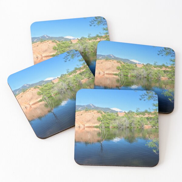 Item preview, Red Rock Canyon Pond #2 designed and sold by Rachel Jeffrey.