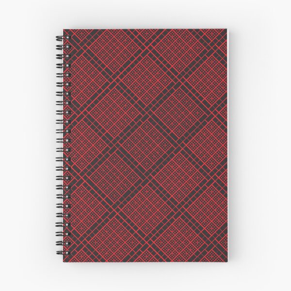 Item preview, Criss Cross Wide Angled Line Pattern in Black and Red designed and sold by Neil Feigeles.