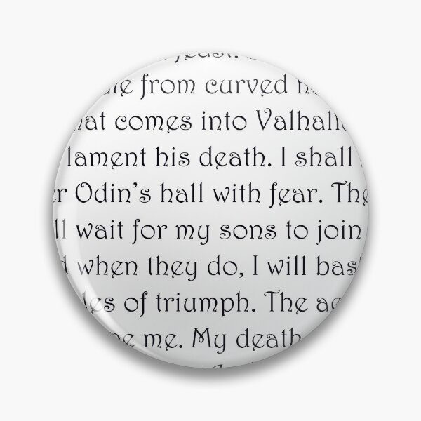 Item preview, Ragnar Speech  designed and sold by artoffandom.