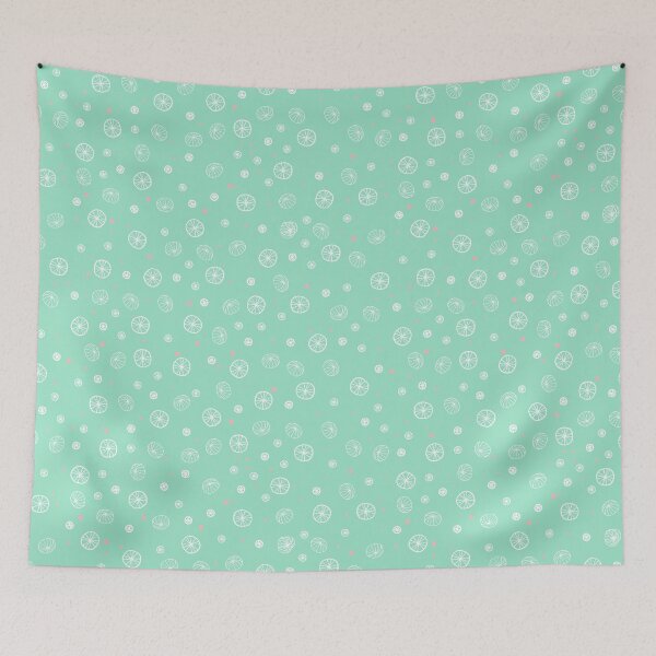 Item preview, Confetti Botanica in Berrymint - Speckled dot and wheel pattern, seedpods designed and sold by wildhunt.
