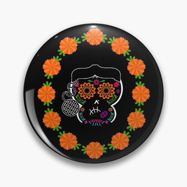 Item preview, Grumpy Lady Mexican Calaverita (Skull, DarkBG)  designed and sold by mixMixtli.