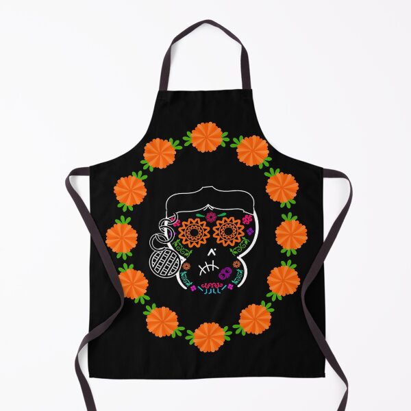 Item preview, Grumpy Lady Mexican Calaverita (Skull, DarkBG) designed and sold by mixMixtli.