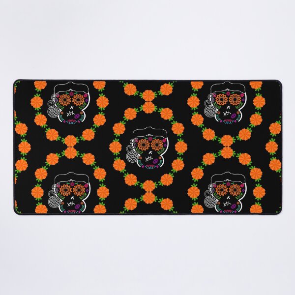 Item preview, Grumpy Lady Mexican Calaverita (Skull, DarkBG)  designed and sold by mixMixtli.
