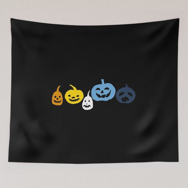 Item preview, Jack-o-lantern Pumpkins Aro Ace Flag. Aroace Pride designed and sold by Subtle Pride Shop.