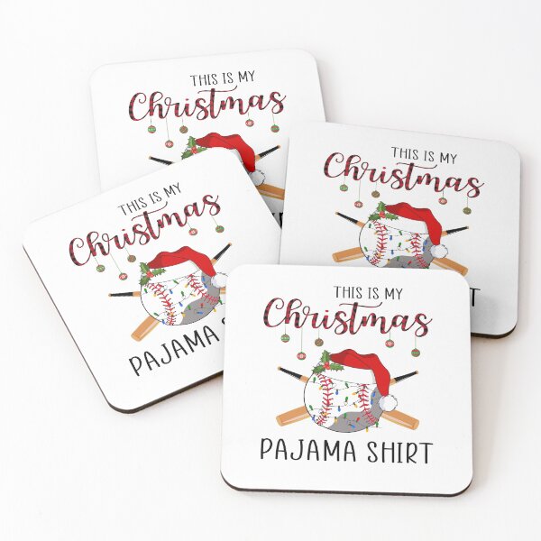 Item preview,  This Is My Christmas Pajama Shirt Baseball Xmas Lights designed and sold by shophia-art.