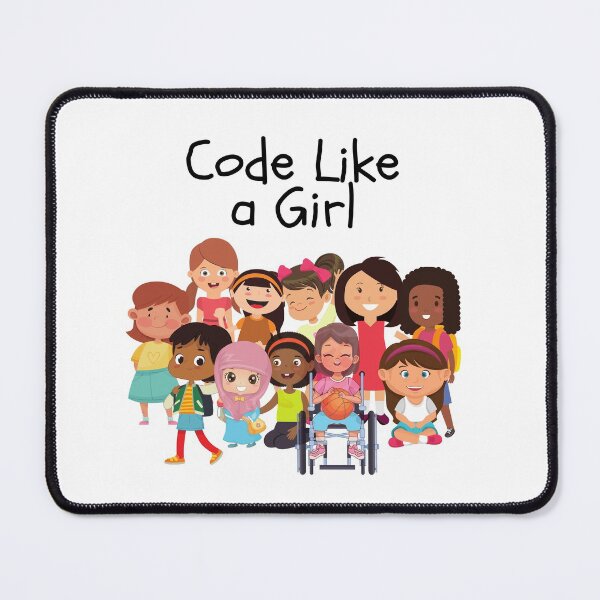 Item preview, Code like a girl designed and sold by MyTechAdventure.