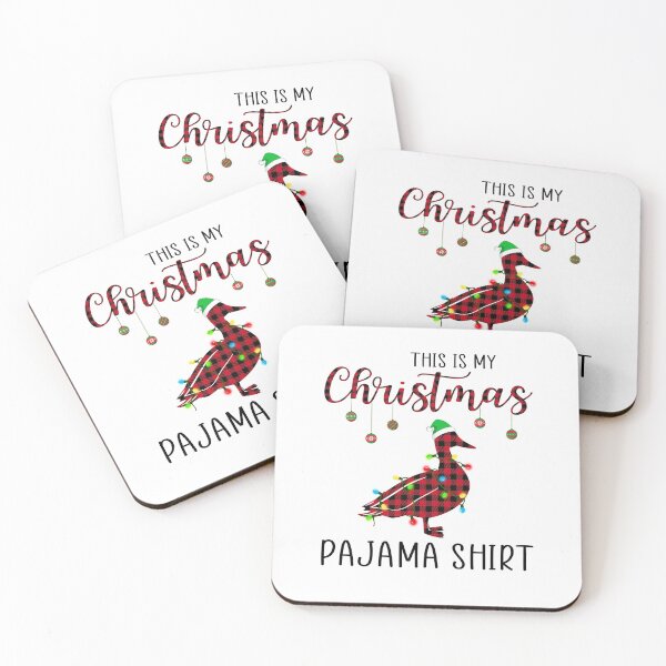 Item preview, This Is My Christmas Pajama Shirt Duck Xmas Lights designed and sold by shophia-art.