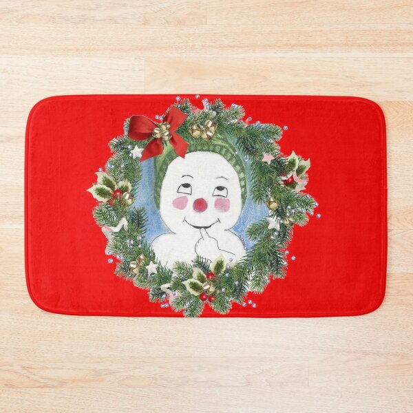 Item preview, Jacques Frost Snowman Wreath Holiday Design designed and sold by AliCatOriginals.