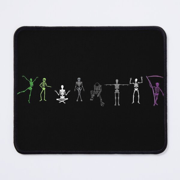 Item preview, Aro Ace Halloween Skeletons. Aroace Pride designed and sold by Subtle Pride Shop.