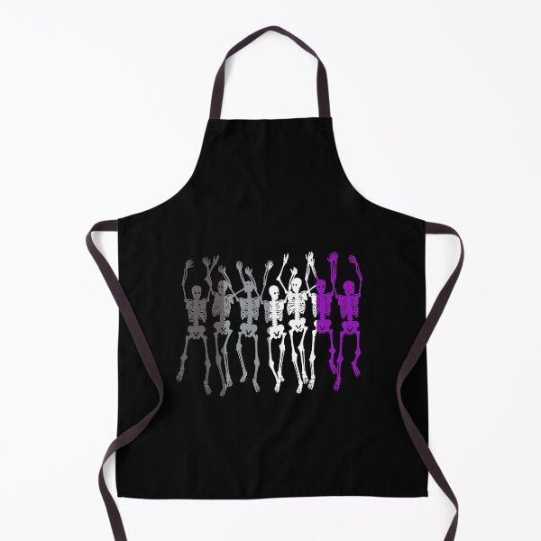 Item preview, Ace Flag Halloween Skeletons. Asexual Pride designed and sold by Subtle Pride Shop.