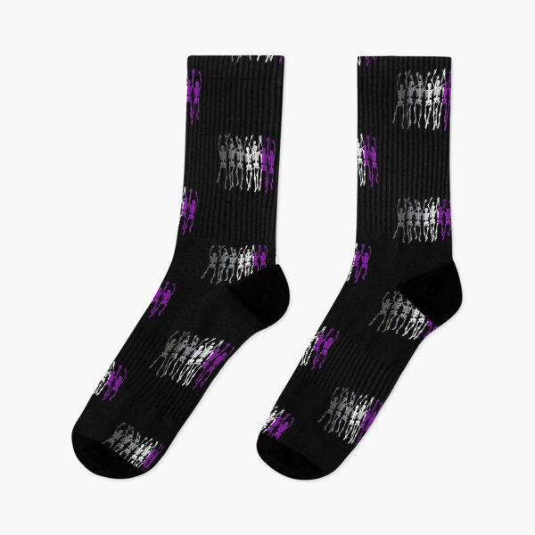 Item preview, Ace Flag Halloween Skeletons. Asexual Pride designed and sold by Subtle Pride Shop.