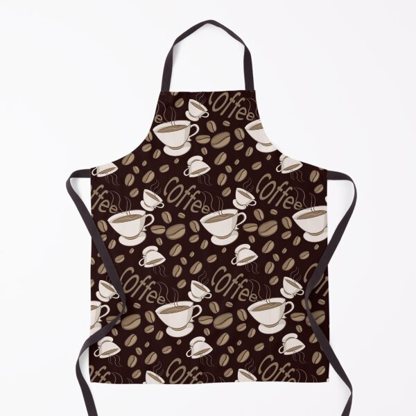 Item preview, Pattern of coffee beans on black background designed and sold by ChuckyStore79.