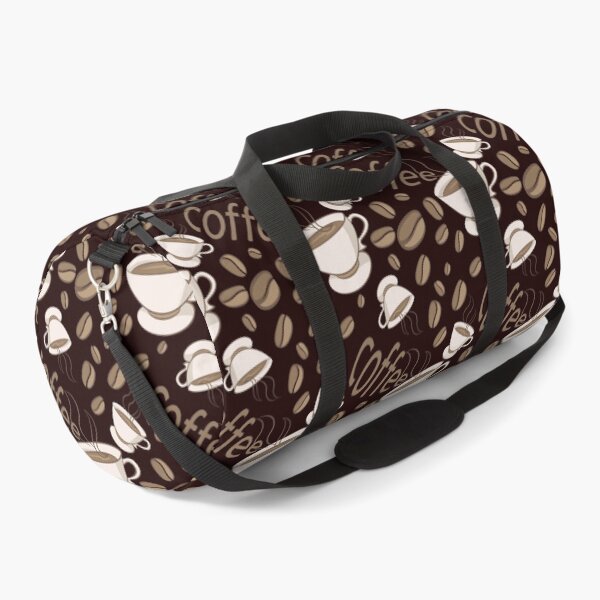 Item preview, Pattern of coffee beans on black background designed and sold by ChuckyStore79.