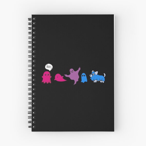 Item preview, Cute Bi Flag Ghosts and Dog. Bisexual Pride designed and sold by Subtle Pride Shop.