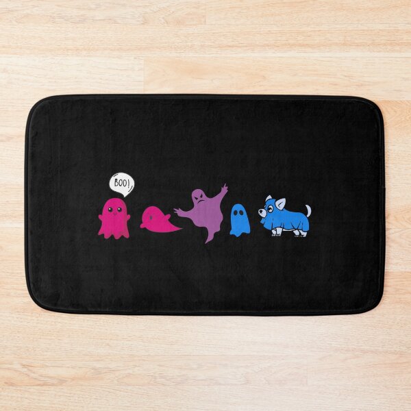 Item preview, Cute Bi Flag Ghosts and Dog. Bisexual Pride designed and sold by Subtle Pride Shop.