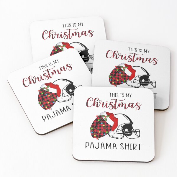 Item preview, This Is My Christmas Pajama Shirt Football Xmas Lights designed and sold by shophia-art.