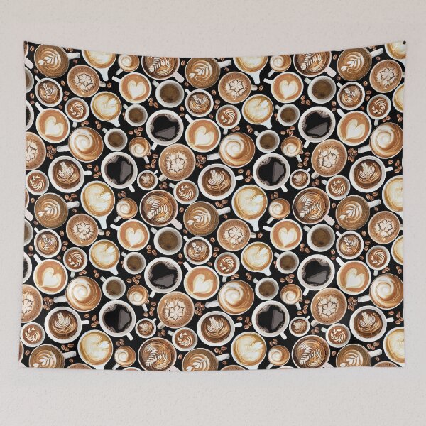 Item preview, Many cups with tasty aromatic coffee on table designed and sold by ChuckyStore79.