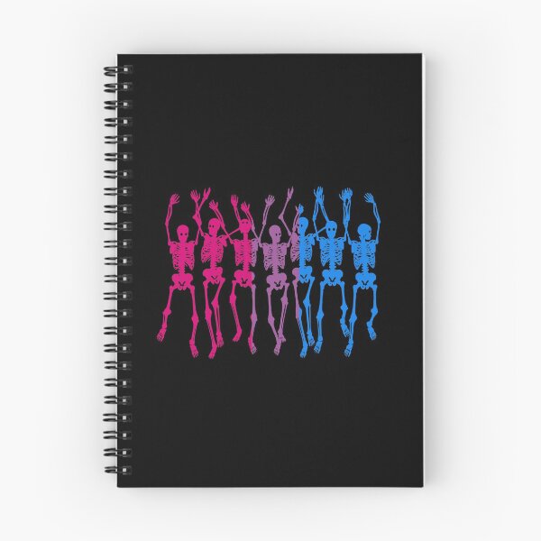 Item preview, Halloween Bi Flag Skeletons. Bisexual Pride designed and sold by Subtle Pride Shop.