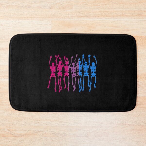 Item preview, Halloween Bi Flag Skeletons. Bisexual Pride designed and sold by Subtle Pride Shop.