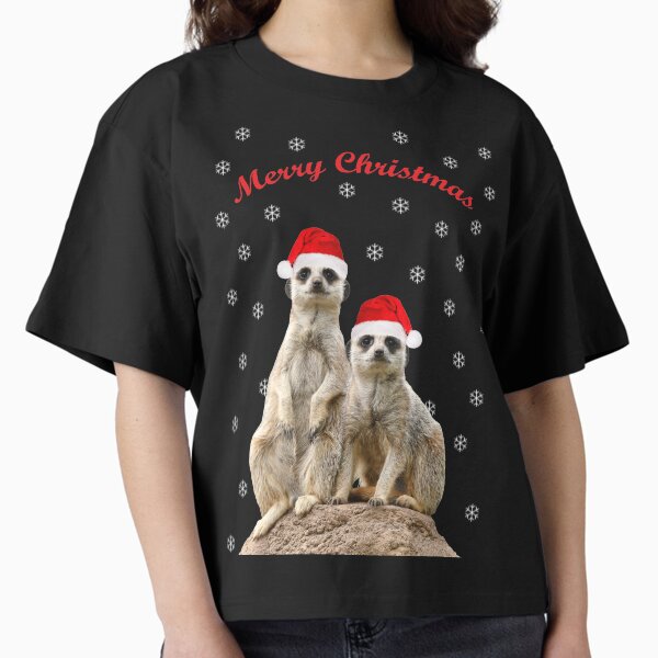 Merry Christmas Meerkats 3 Boxy T-Shirt
