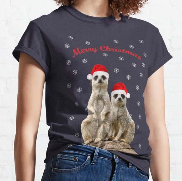 Merry Christmas Meerkats 3 Classic T-Shirt