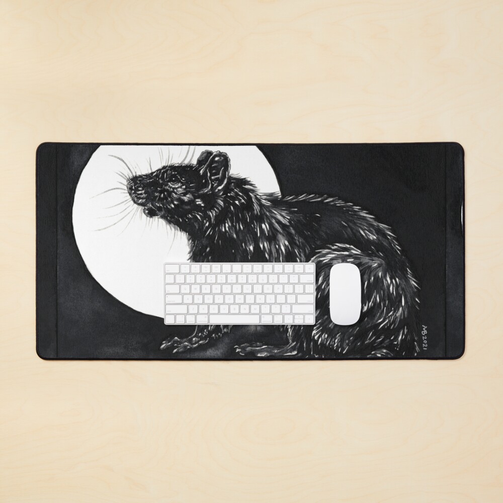 Moon Rat Mouse Pad