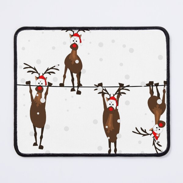 Item preview, Merry Christmas with the reindeer designed and sold by Flag75.