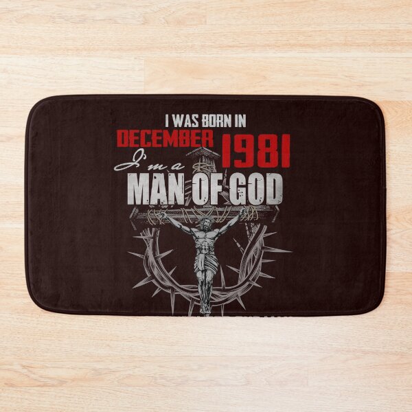 Item preview, 1981_DECEMBER GUY I'M A MAN OF GOD I ONLY KNEEL FOR ONE MAN AND HE DIED ON THE CROSS designed and sold by TheHumbleLemon.