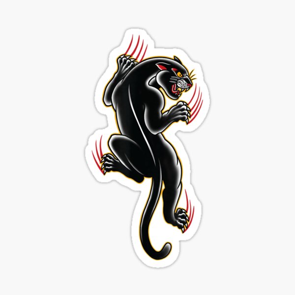 Item preview, Traditional Panther Tattoo art designed and sold by IrisBender.