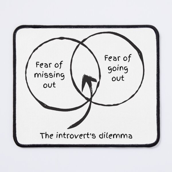 Item preview, The Introvert's Dilemma designed and sold by rosendosen.