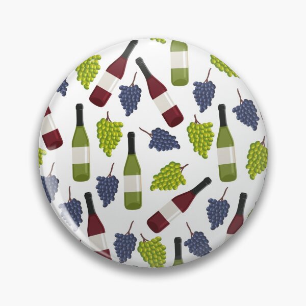 Item preview, Grape and wine bottle vector seamless pattern designed and sold by ChuckyStore79.
