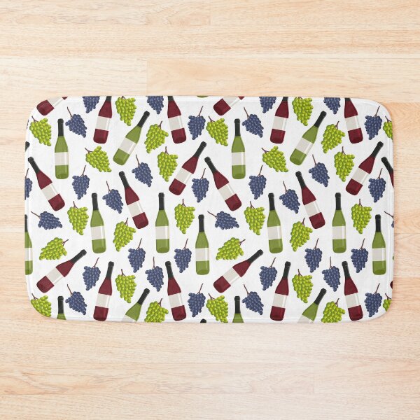 Item preview, Grape and wine bottle vector seamless pattern designed and sold by ChuckyStore79.