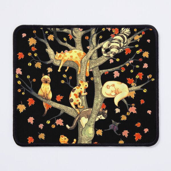Item preview, Cats Fall Autumn Climbing Maple Leaf Tree Funny Cat Lovers designed and sold by Flamingo92.